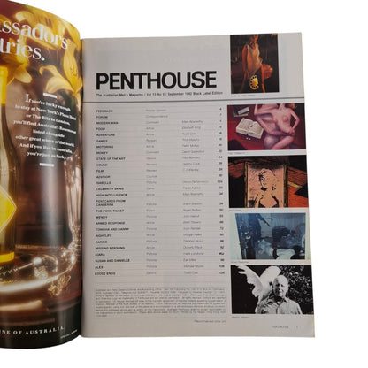 Australian Penthouse Magazine September 1992 Wendy Joseph / Isabelle Saxe