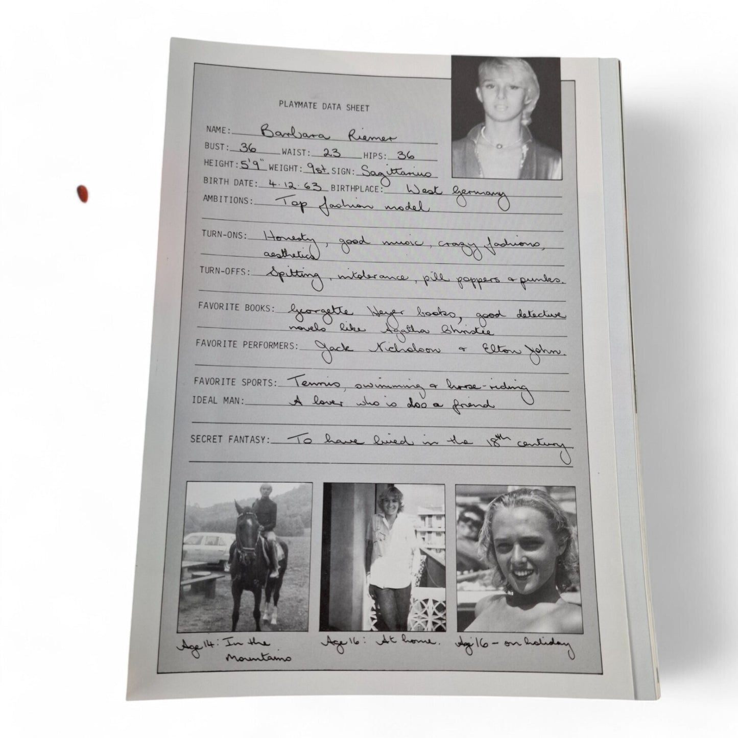 Vintage Australian Playboy Magazine March 1983 Barbara Riemer EXCELLENT