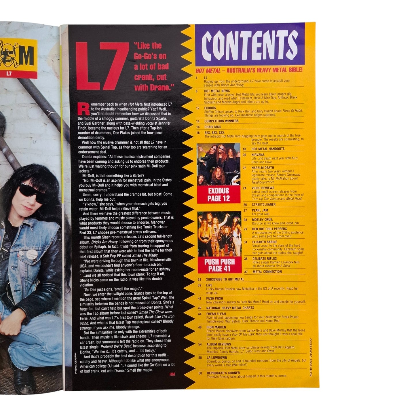 Hot Metal #39 Music Magazine May 1992 Iron Maiden / Red Hot Chili Peppers