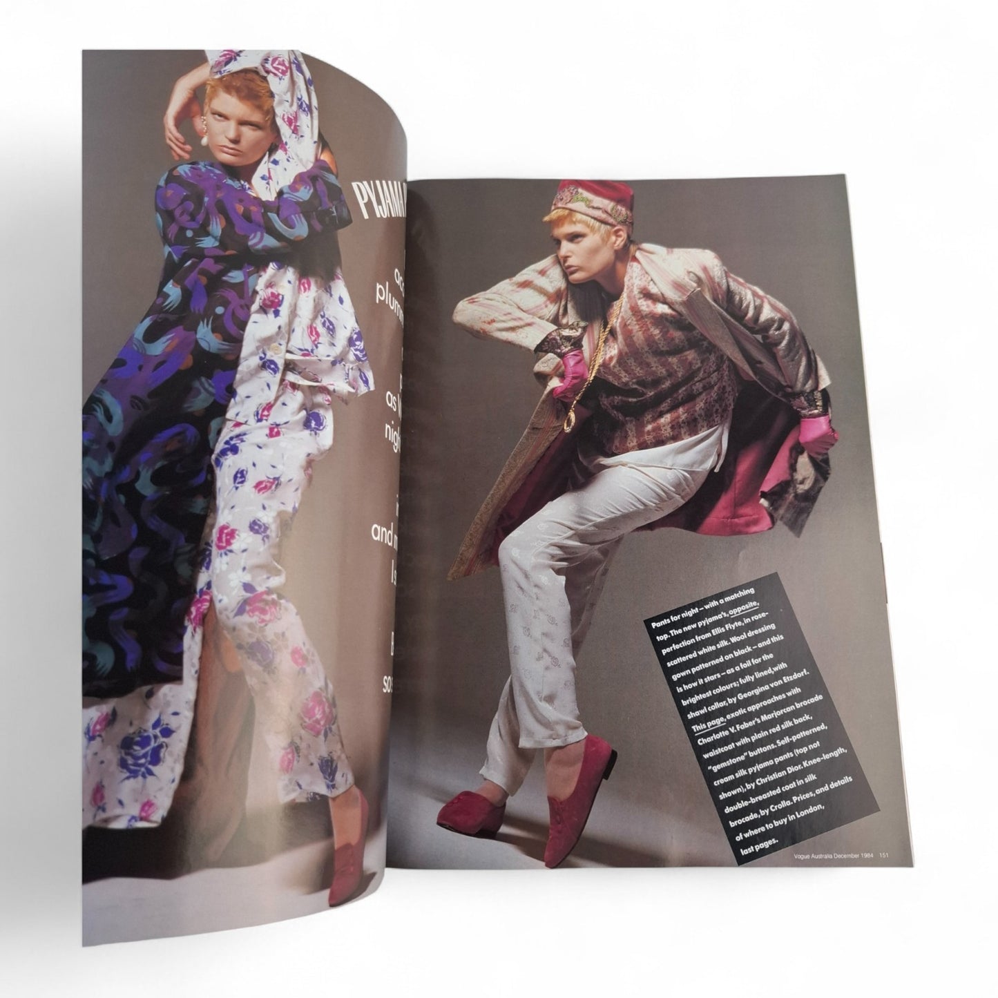 Vogue Australia - December 1984 - David Malouf, Graeme Murphy + Von Adlerstein
