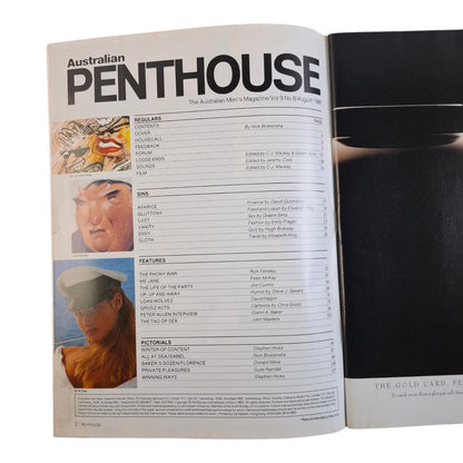Australian Penthouse Magazine August 1988 Isabel Monro / Christina Veronica