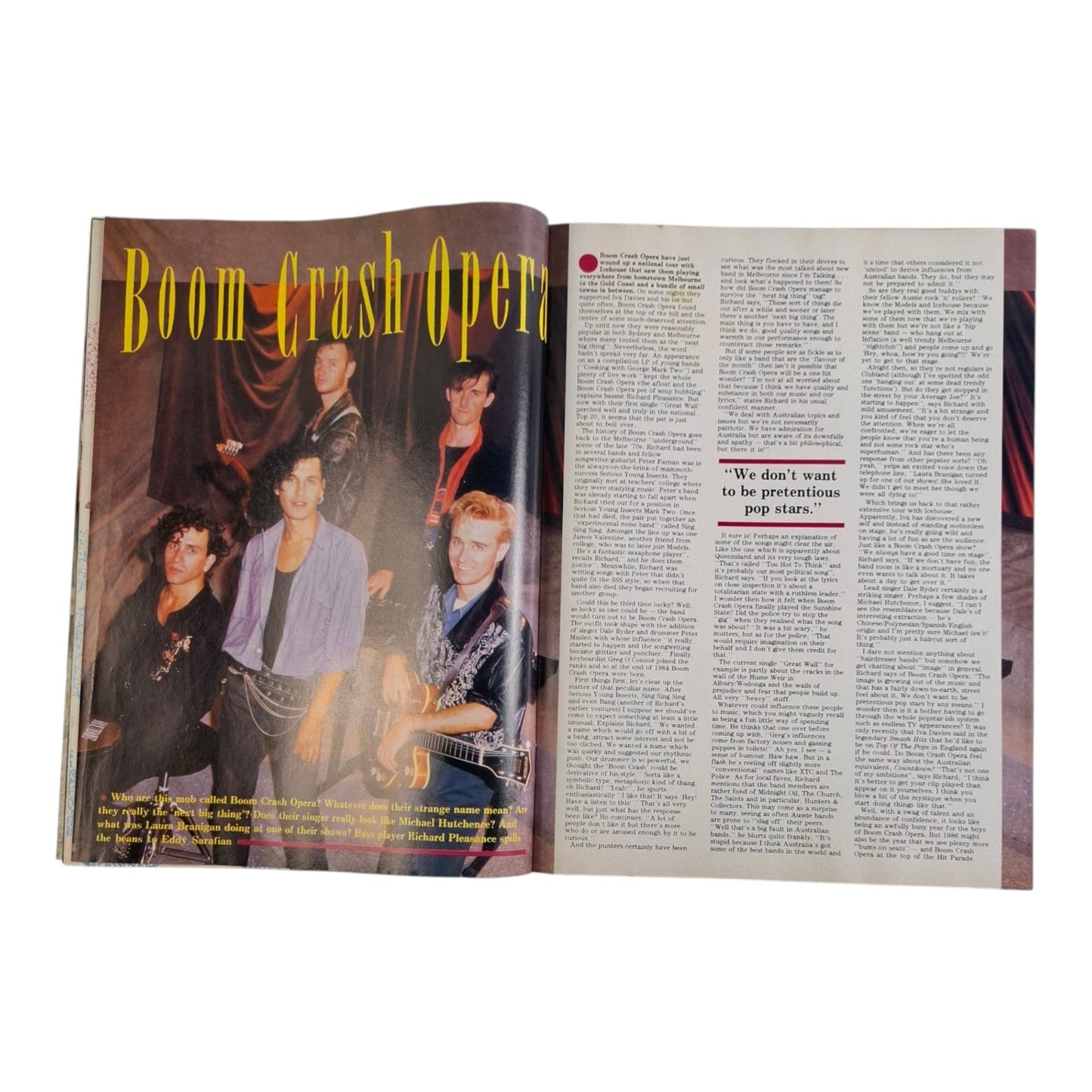 Smash Hits Magazine Australia June 1986 INXS / Madonna