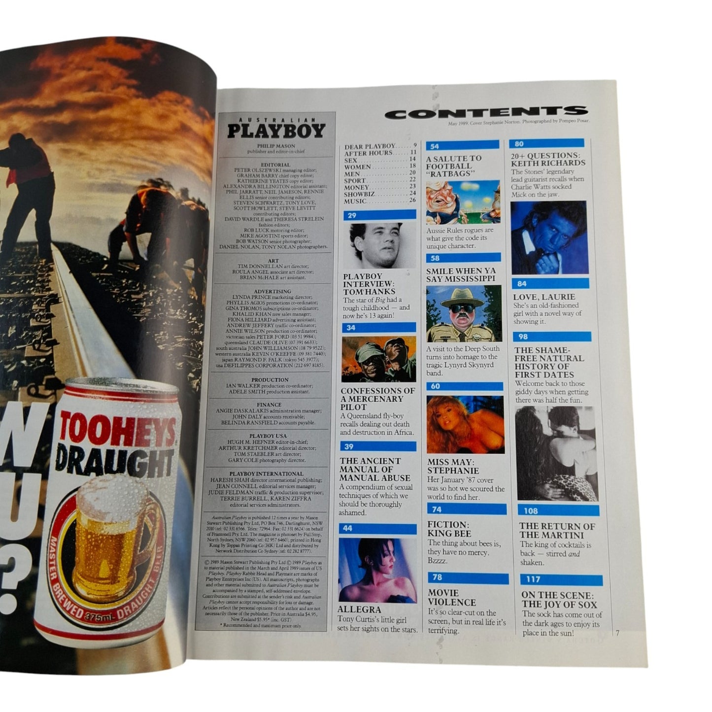 Australian Playboy Magazine May 1989 Stephanie Norton / Allegra