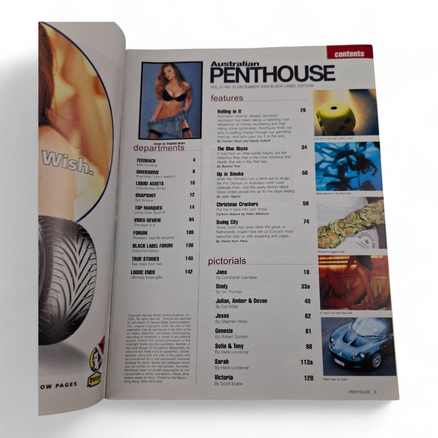 Australian Penthouse Magazine - Black Label December 2000 Complete Playboy