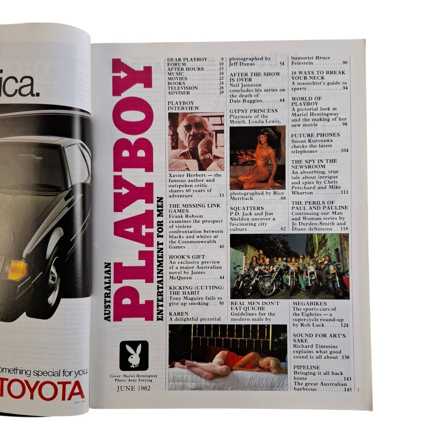 Australian Playboy Magazine June 1982 Mariel Hemingway / Lynda Lewis