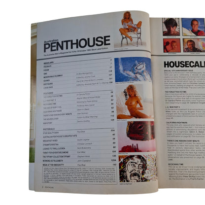 Australian Penthouse Magazine - Black October 1989 Kristina Dwyer