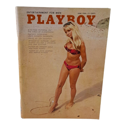 Playboy Magazine June 1968  Jennie Wallace / Britt Fredriksen NO C/F