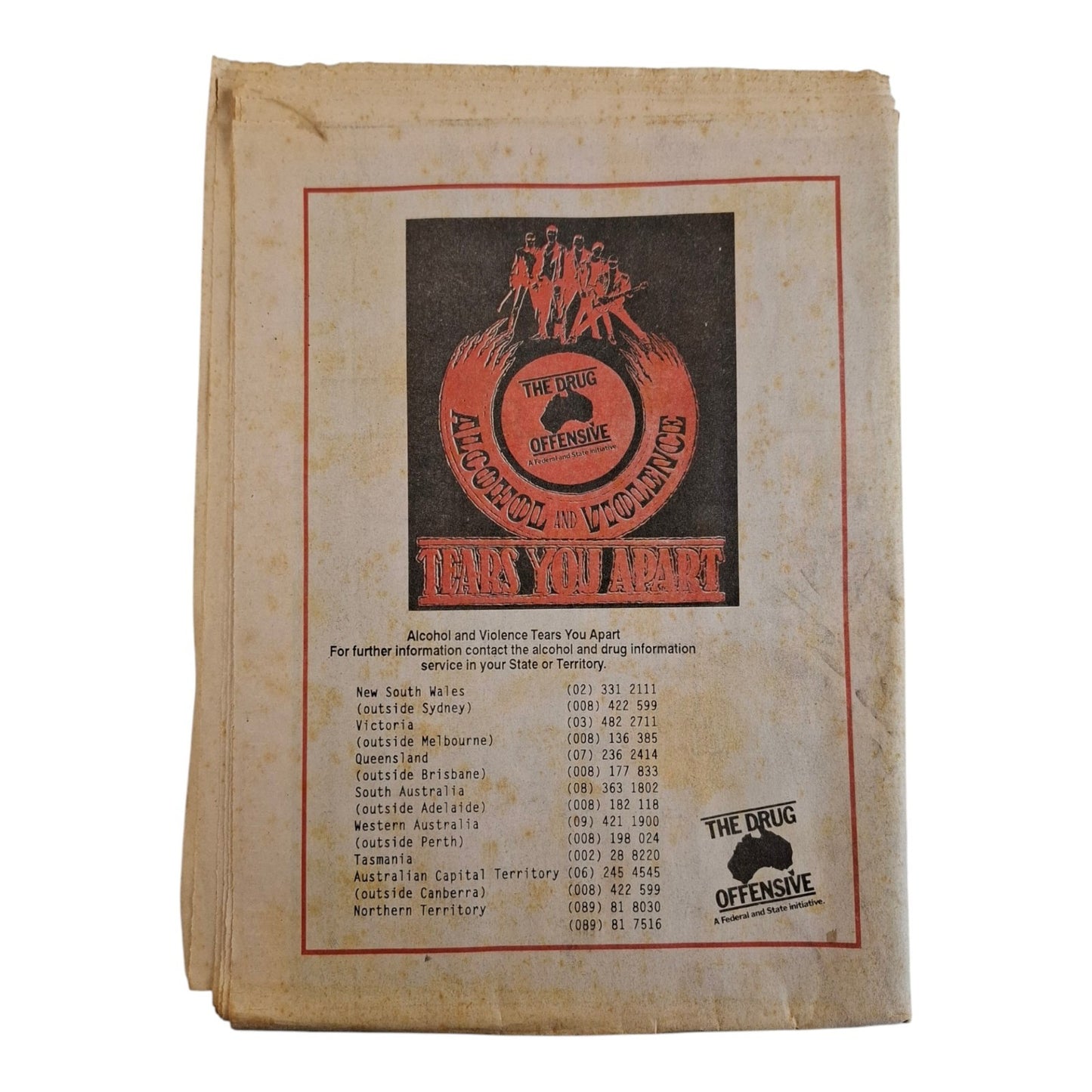Hot Metal : The Angels The Long Line Newspaper Magazine
