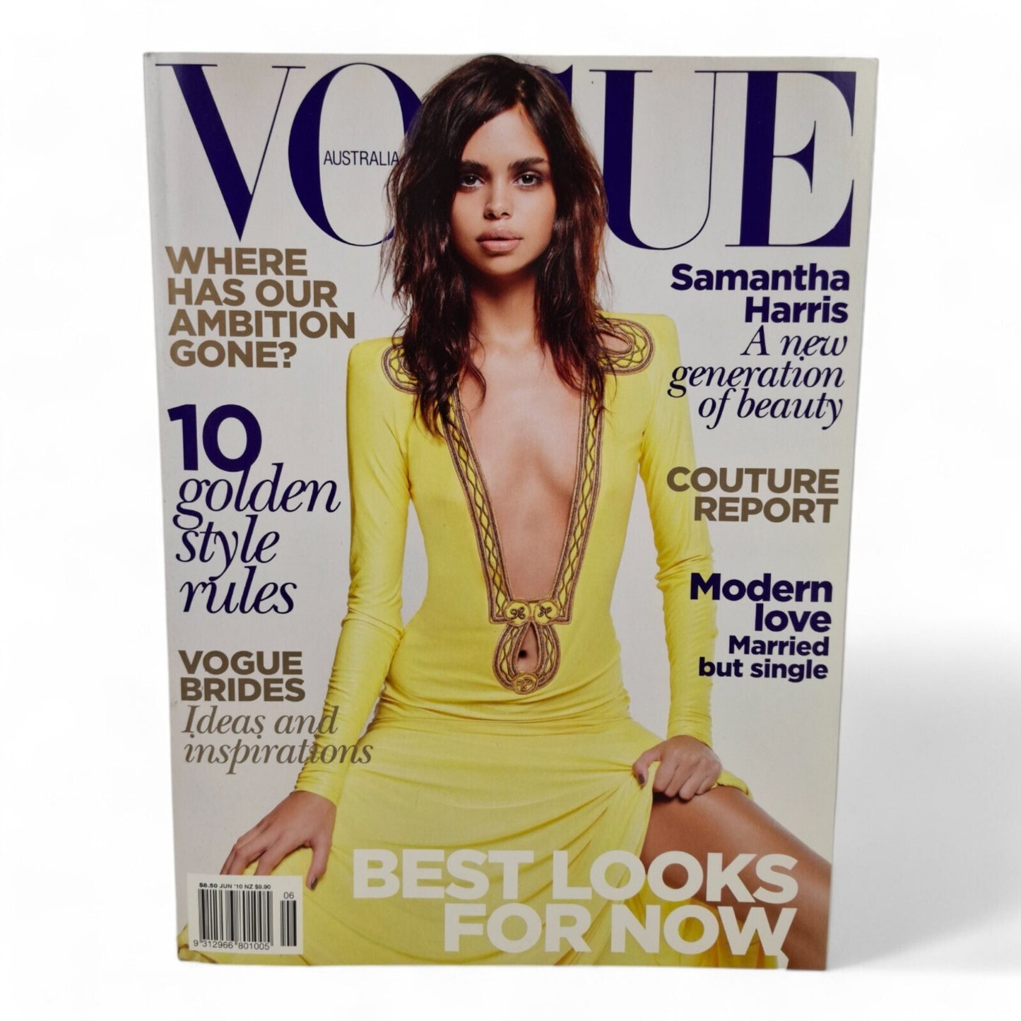 Vogue Australia Magazine June 2010 Samantha Harris Cover