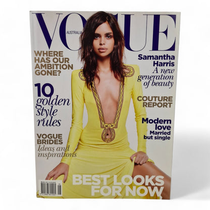 Vogue Australia Magazine June 2010 Samantha Harris Cover