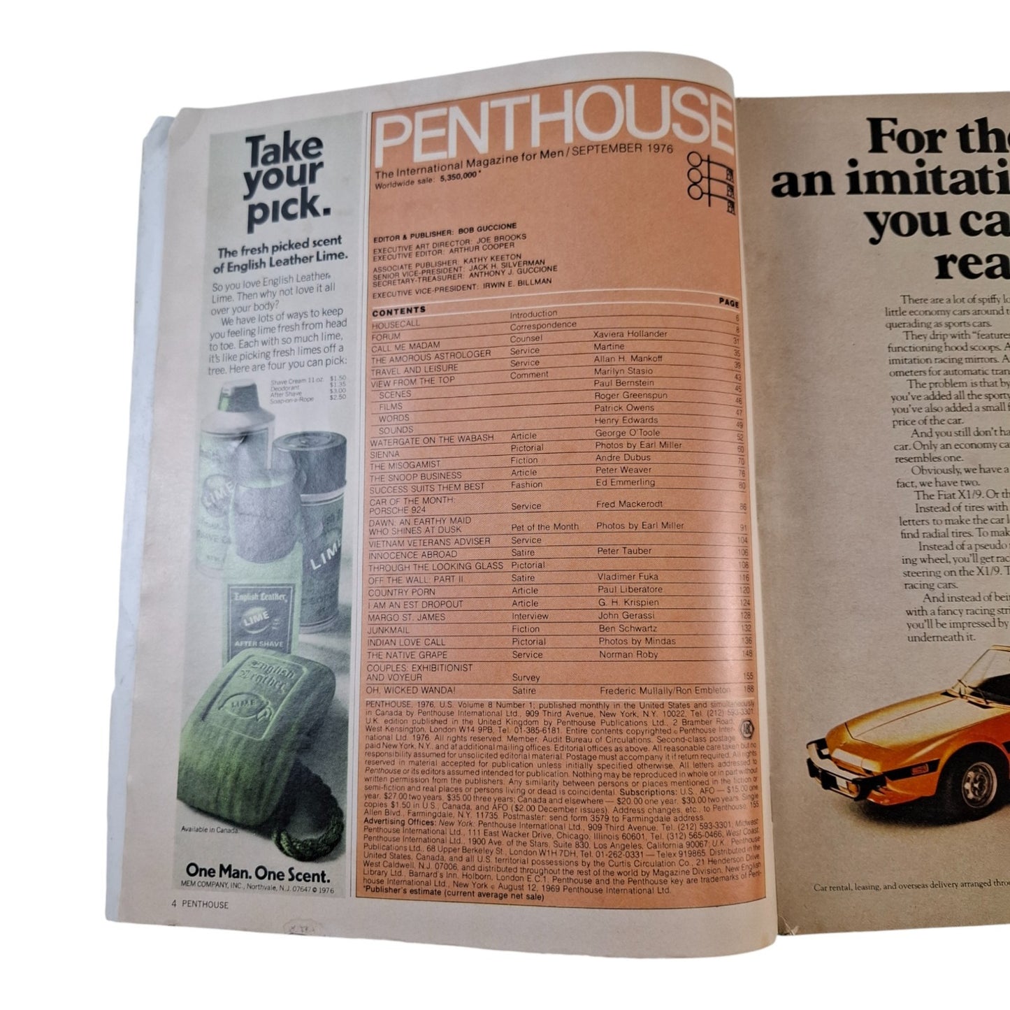 PENTHOUSE U.S Magazine September 1976 Dawn Shaw