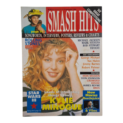 Smash Hits Australia Magazine - September 1988 Kylie Minogue / Crowded House