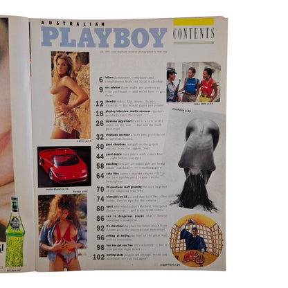 Australian Playboy Magazine July 1991 Staphanie Seymour / Carrie Yazel