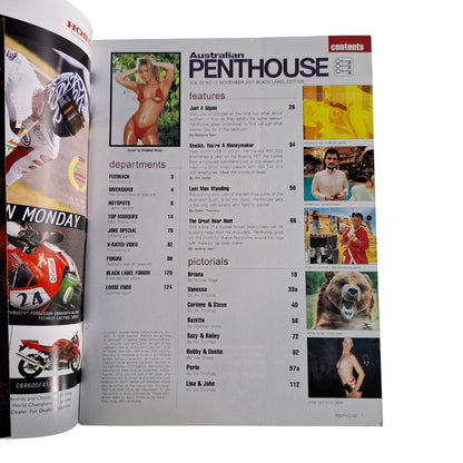 Australian Penthouse Magazine November 2001 Suzette