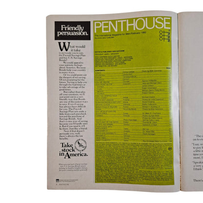 PENTHOUSE U.S Magazine February 1982 Divina Celeste / Blue Lagoon