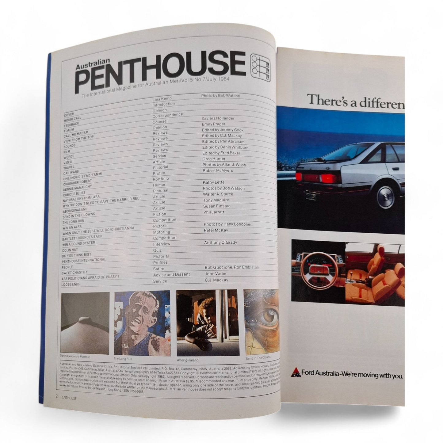 AUSTRALIAN PENTHOUSE July 1984 Vol. 5 No. 7 Men's Magazine Lara Kemp