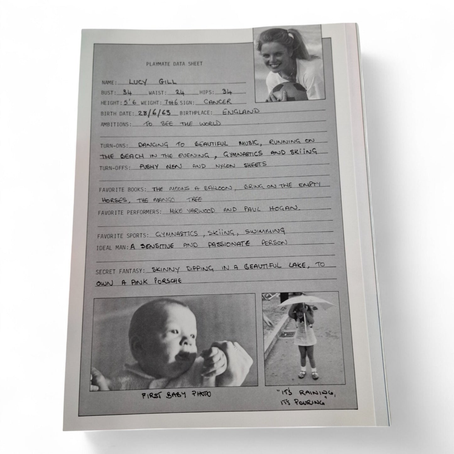 Vintage Australian Playboy Magazine November 1983 Gina Pasquet EXCELLENT