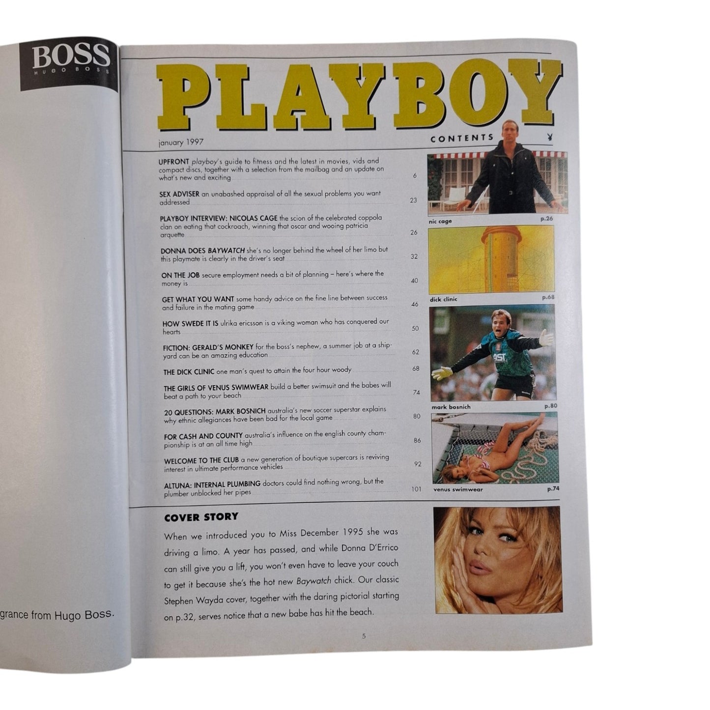 Australian Playboy Magazine January 1997 Donna D`Errico  / Ulrika Ericsson