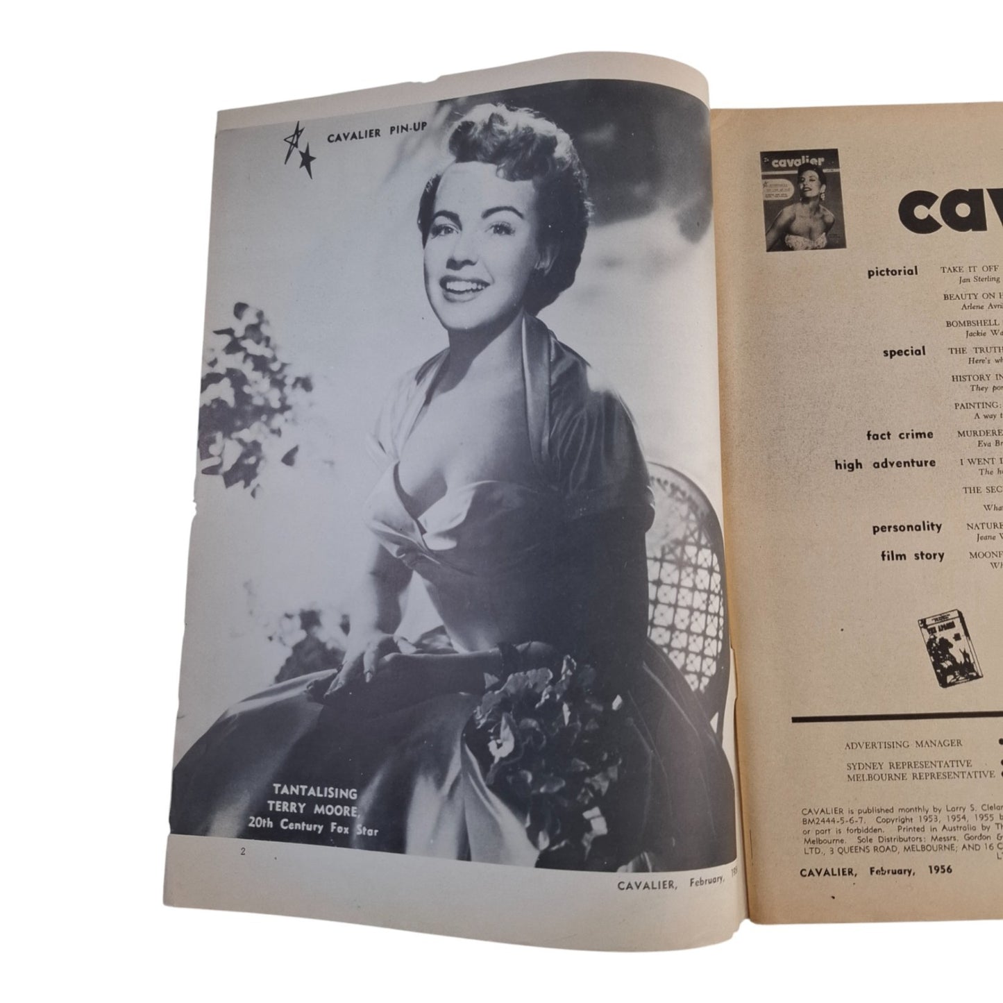 Cavalier Magazine Australia January February 1956 Vol. 3 No. 4 Jeane Williams