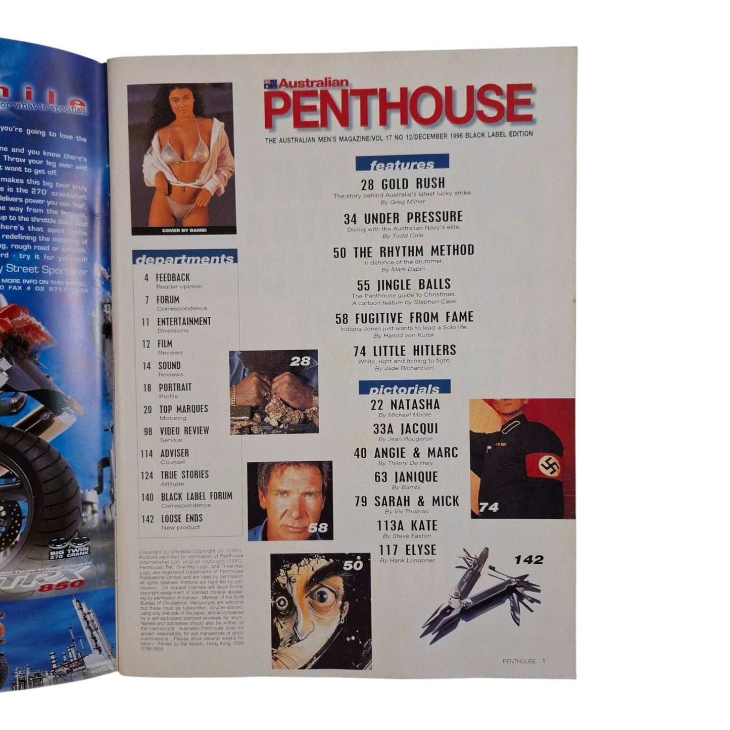 AUSTRALIAN PENTHOUSE Magazine December 1996 Janique / Jacqui Quinlan