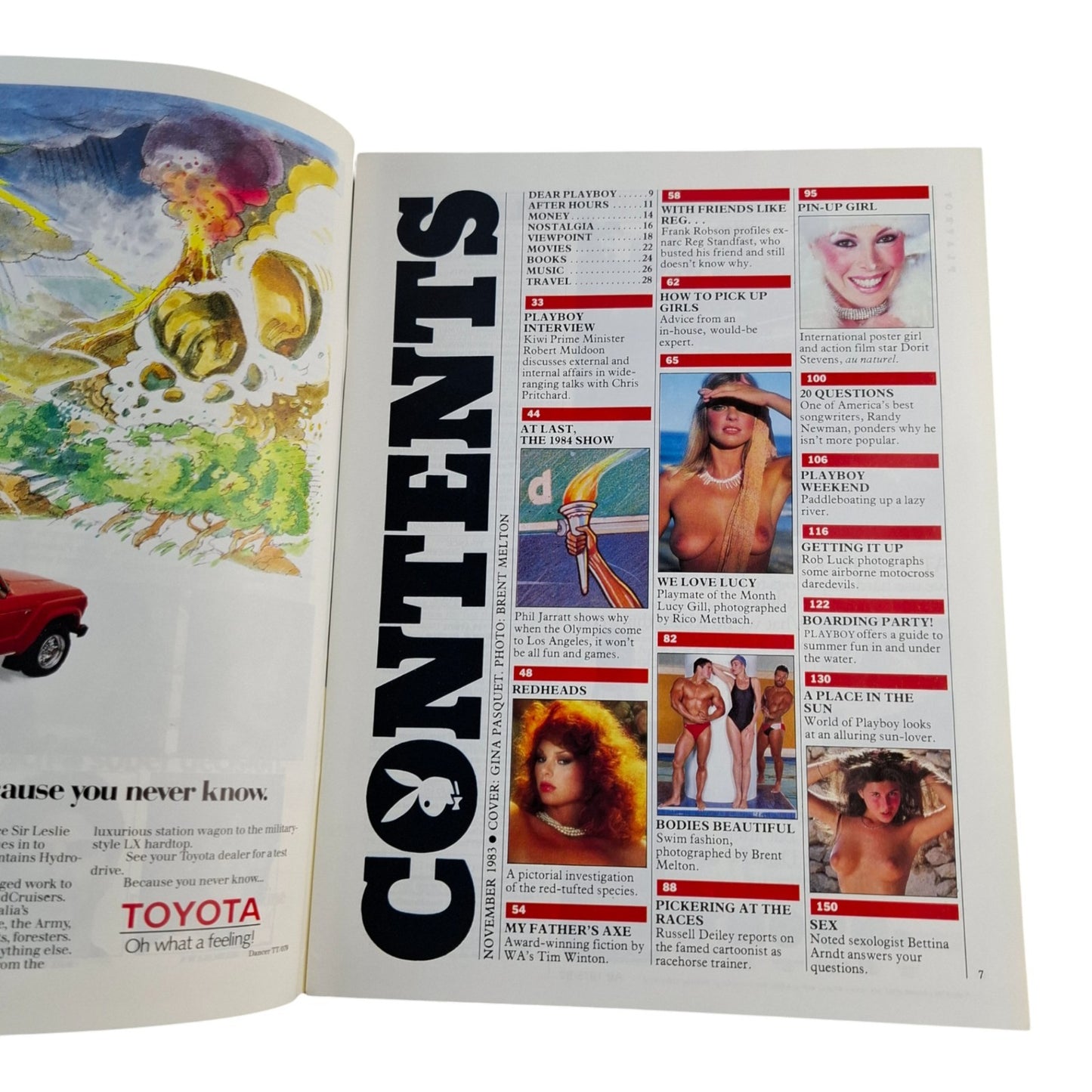Australian Playboy Magazine November 1983 Gina Pasquet / Lucy Gill