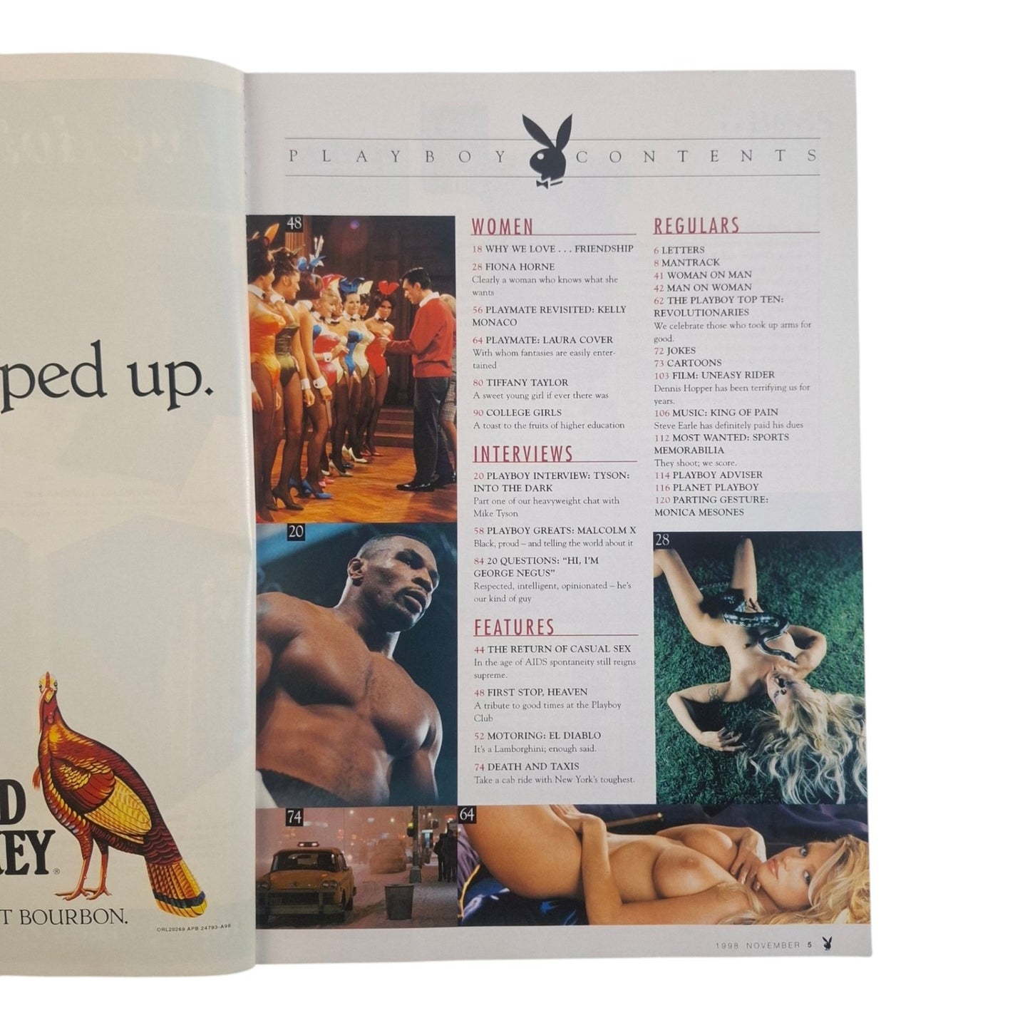 Australian Playboy Magazine November 1998 Fiona Horne / Laura Cover
