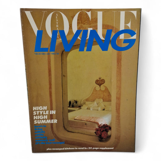 Vintage Vogue Living Australia Magazine - No.8 December January 1983 1984