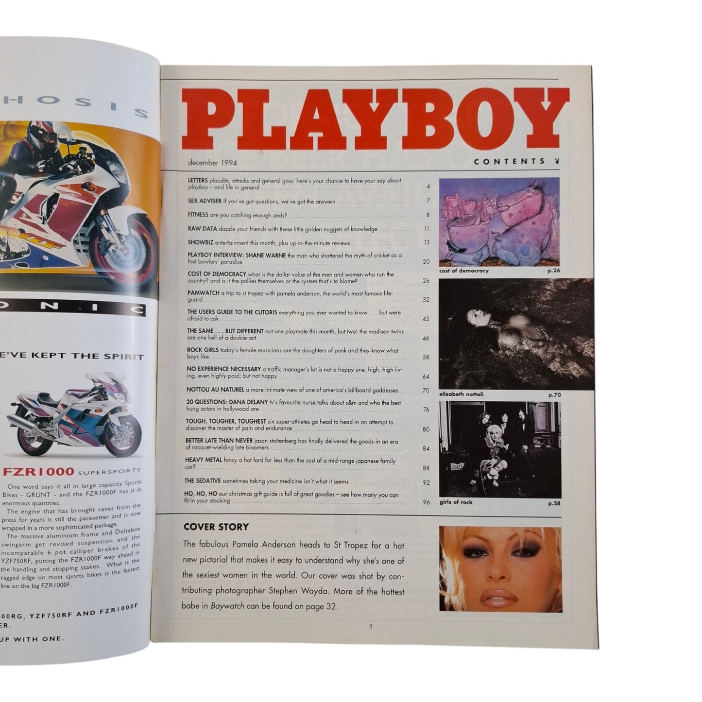 Australian Playboy Magazine December 1994 Pamela Anderson, Tania Vanessa Madison