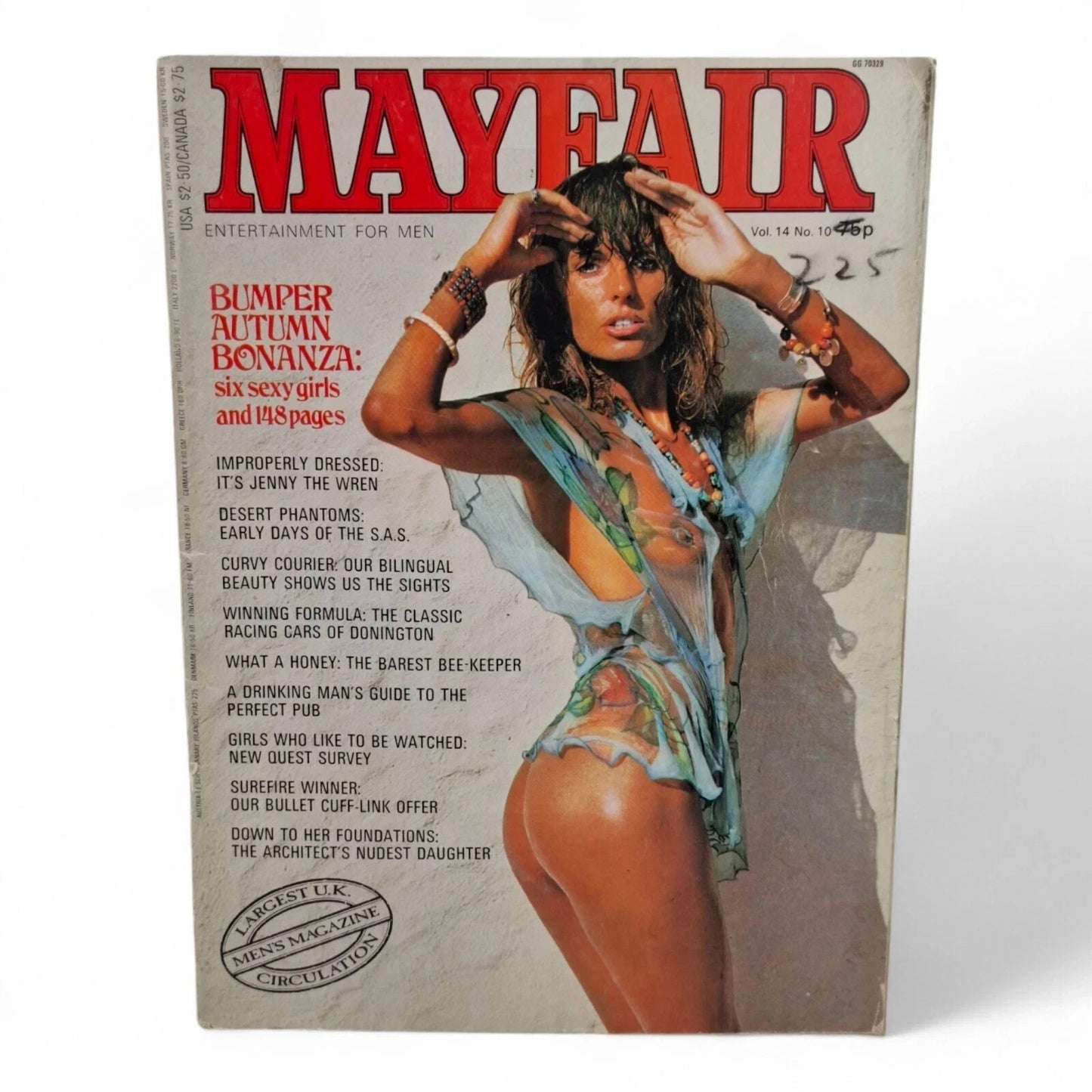 Mayfair Magazine Vol. 14 No. 10 October 1979 Jacky Cunningham / Pam Collins