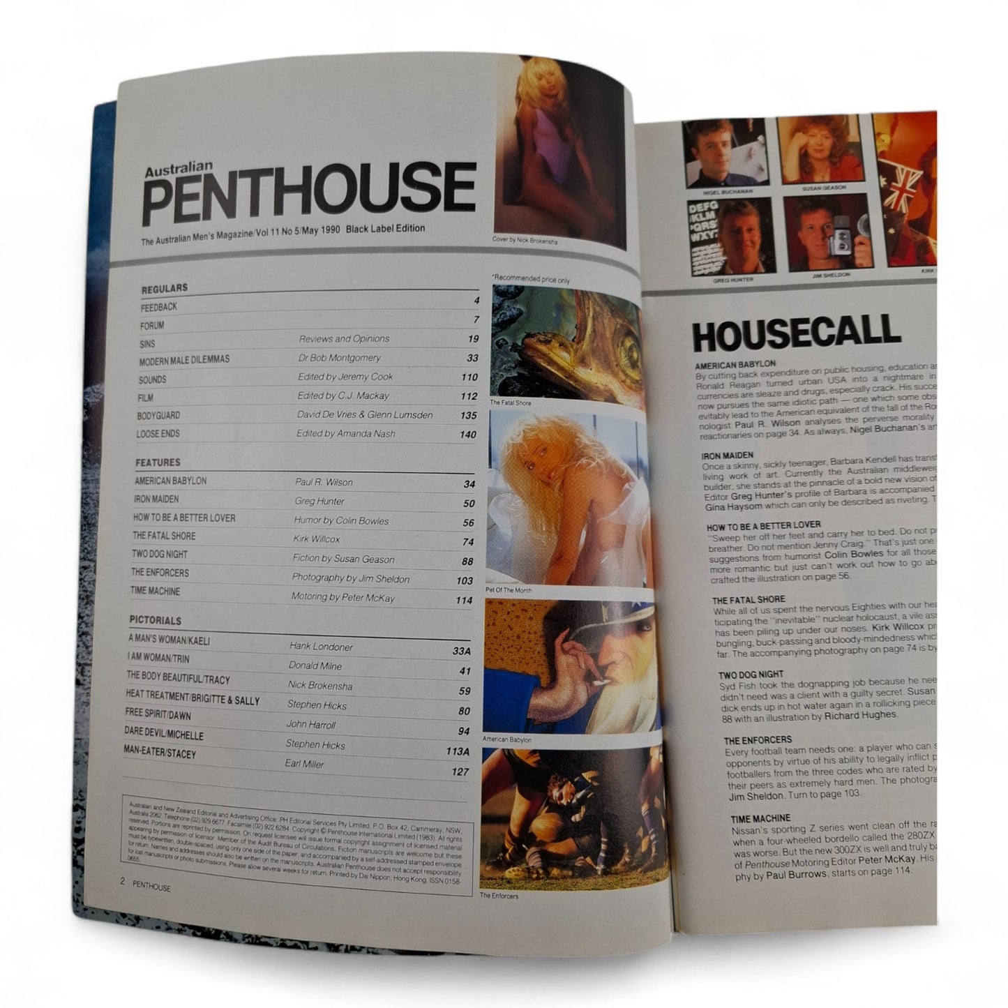 AUSTRALIAN PENTHOUSE Men's Magazine May 1990 Black Label Tracy Wynters