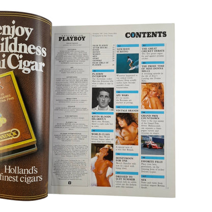 Australian Playboy Magazine November 1987 Donna Mills / Brandi Brandt