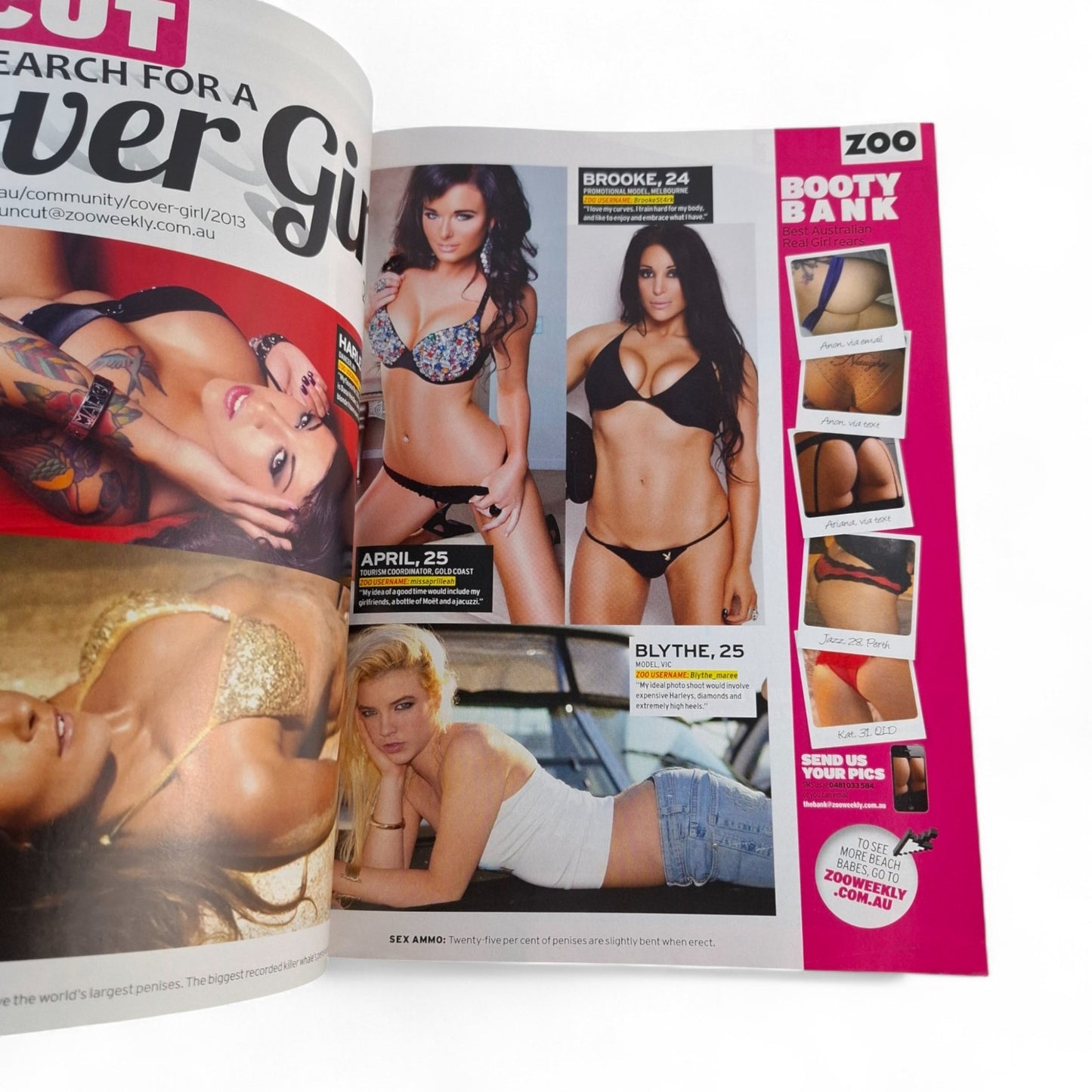 ZOO Weekly Magazine Australia #382 July 2013 April Vaughan
