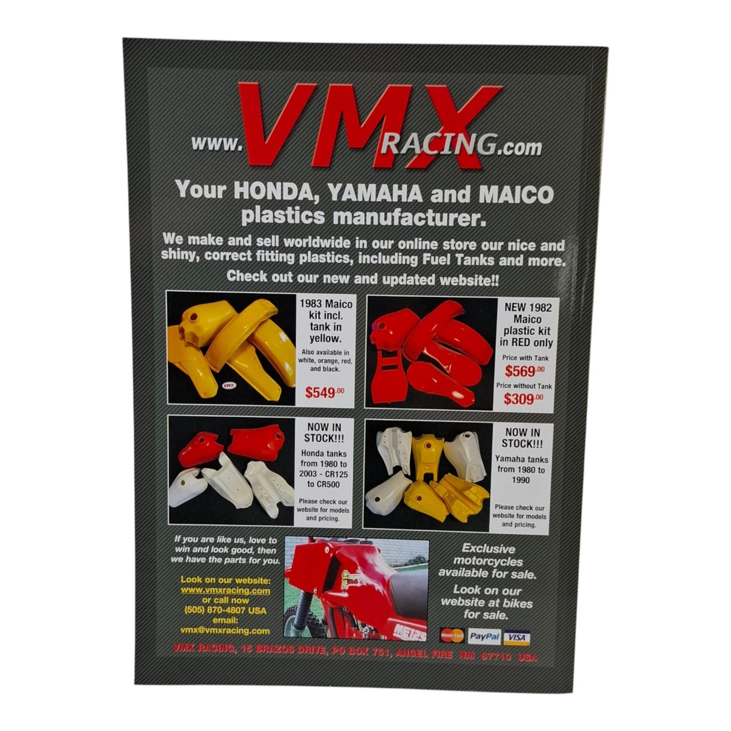 VMX Dirt Bike Magazine No 93 2023 Magazine Suzuki RN70 1970 / Works Kramer 410
