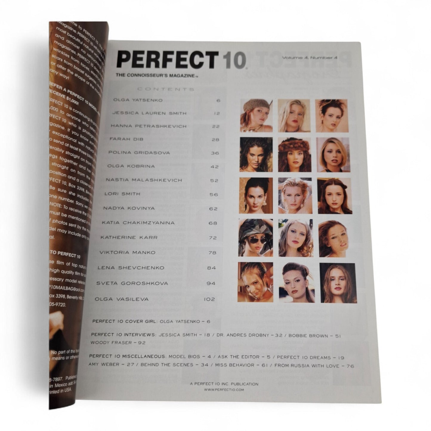 PERFECT 10 Magazine Spring 2002 All Natural Amber Smith Playboy Penthouse