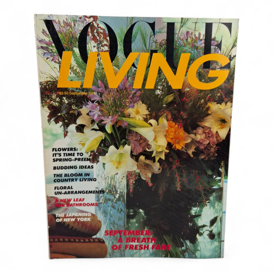 Vintage Vogue Living Australia Magazine - September No.5 1983