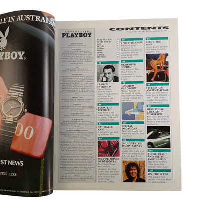 Australian Playboy Magazine February 1988 Baby Doll / Cristina Garavaglia RARE