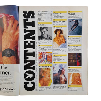 Australian Playboy Magazine December 1985 Ali Lynwood