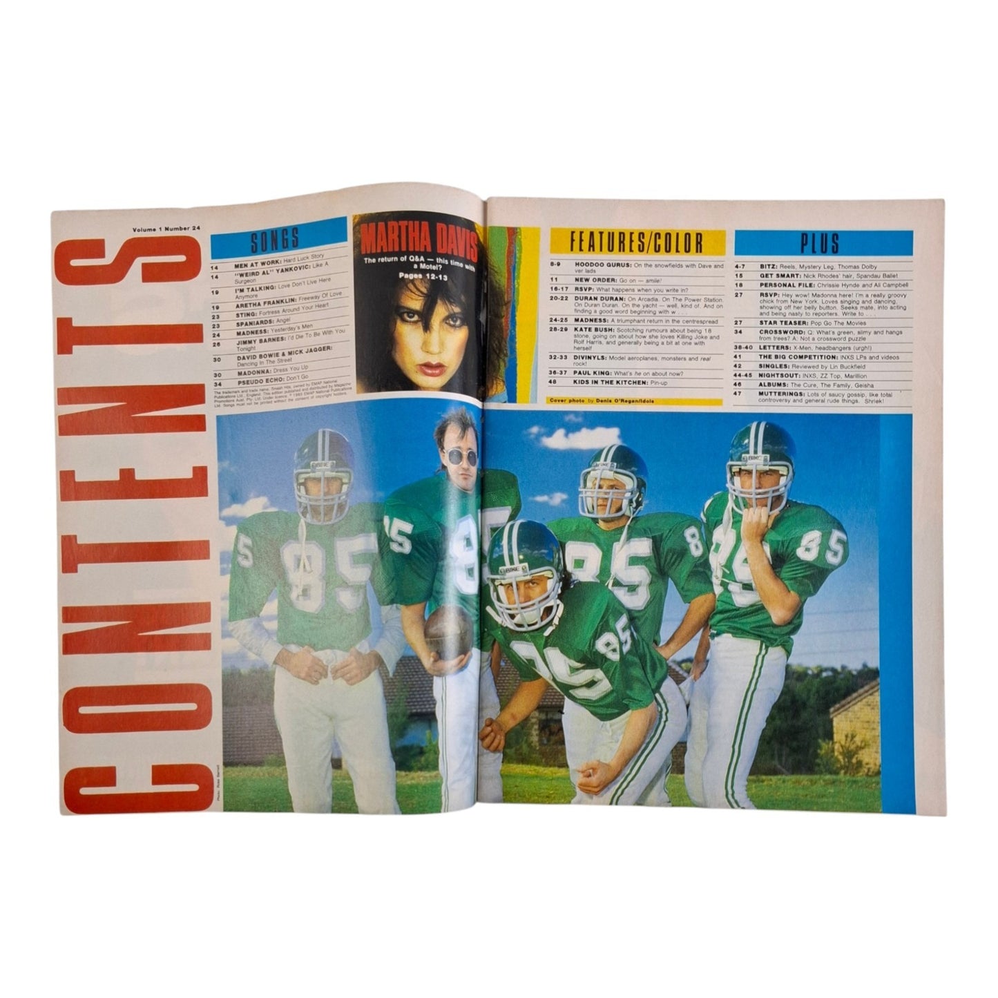 Smash Hits Magazine Australia October 1985 Duran Duran / Kate Bush