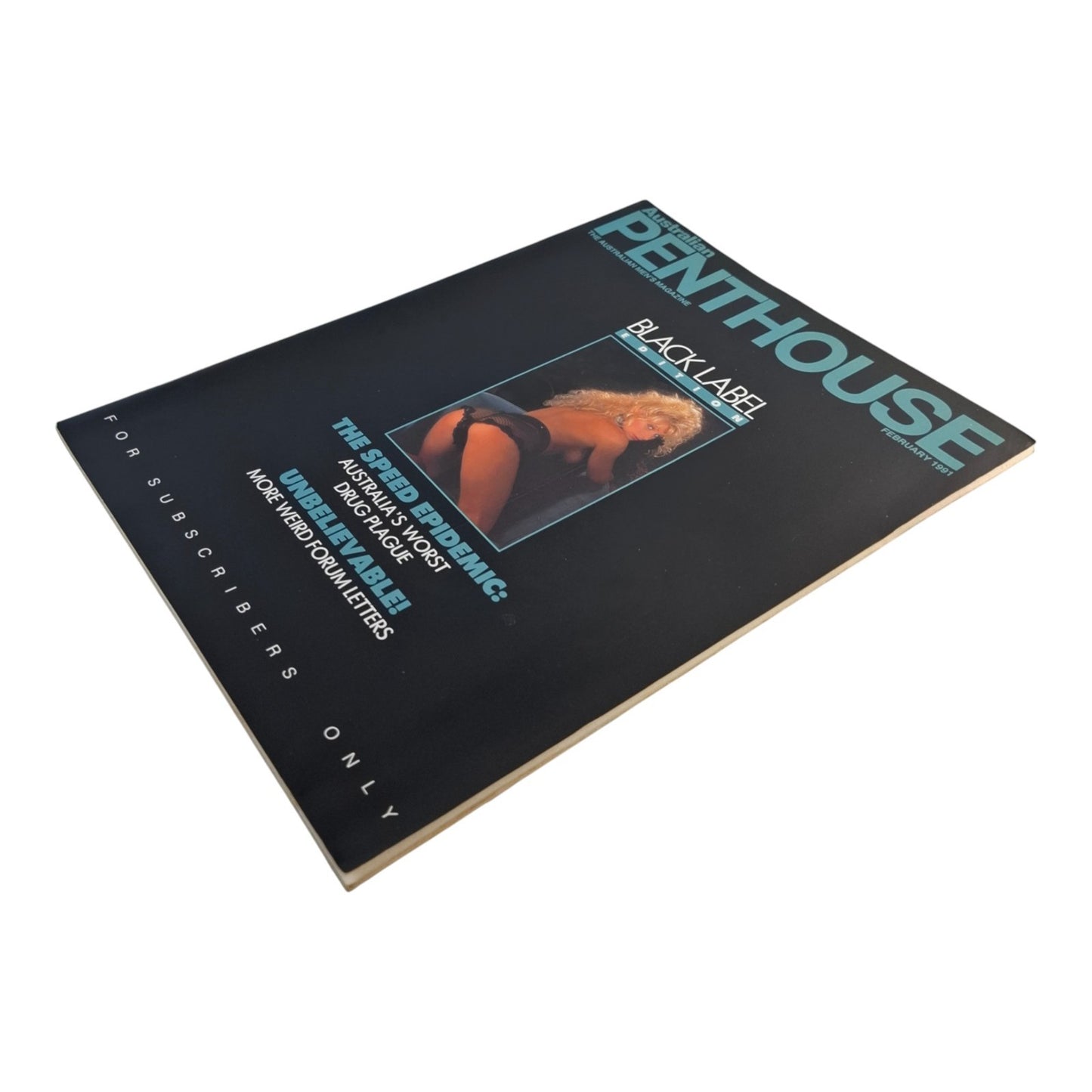 Australian Penthouse Magazine - Black Edition February 1991 Goldie Stevens