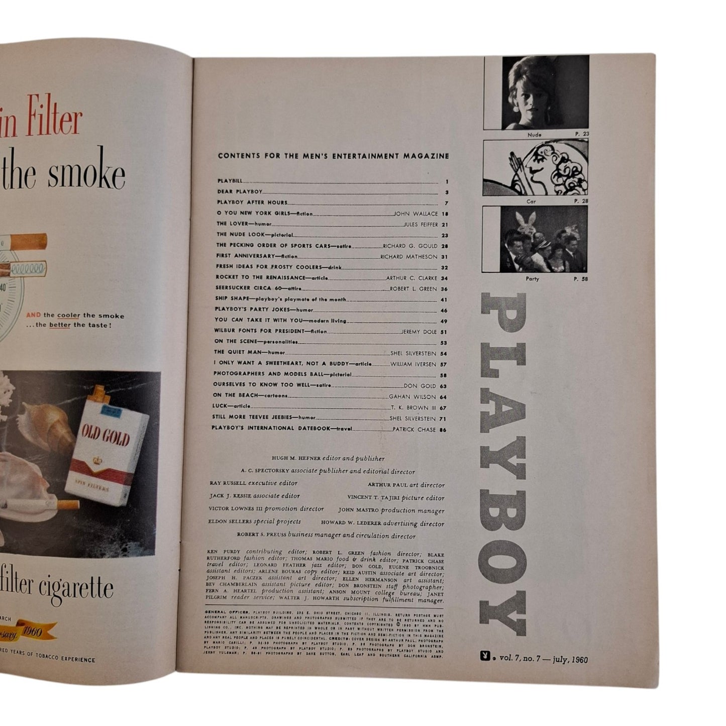 PLAYBOY Magazine July 1960 Teddi Smith