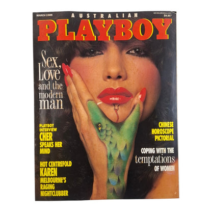 Australian Playboy Magazine March 1989 Karen Bartlett
