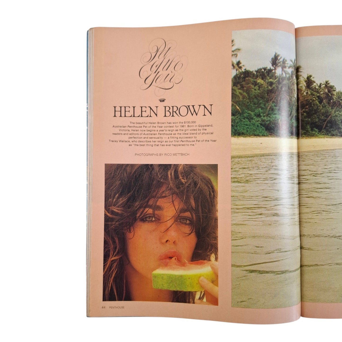 Australian Penthouse Magazine December 1981 Helen Brown / Connie Hadden
