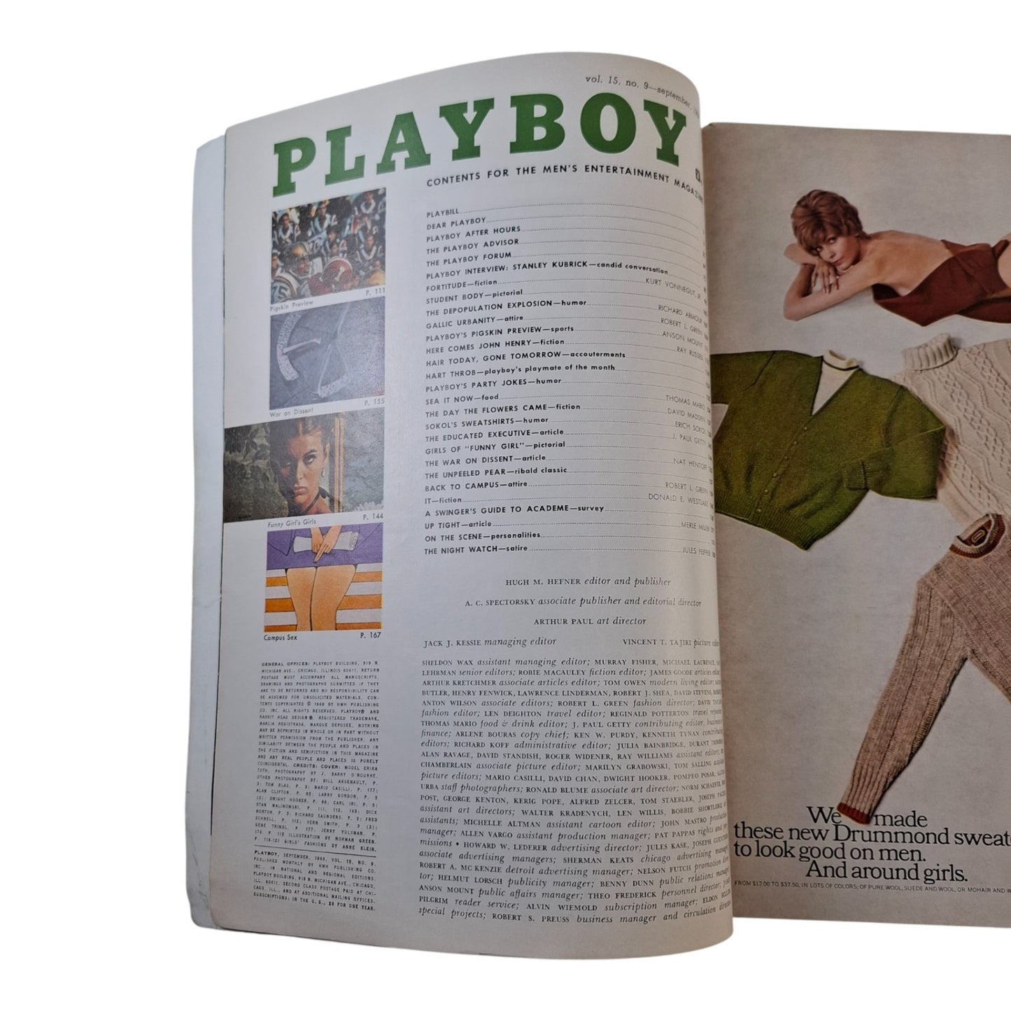 Playboy September 1968 Erika Toth / Dru Hart