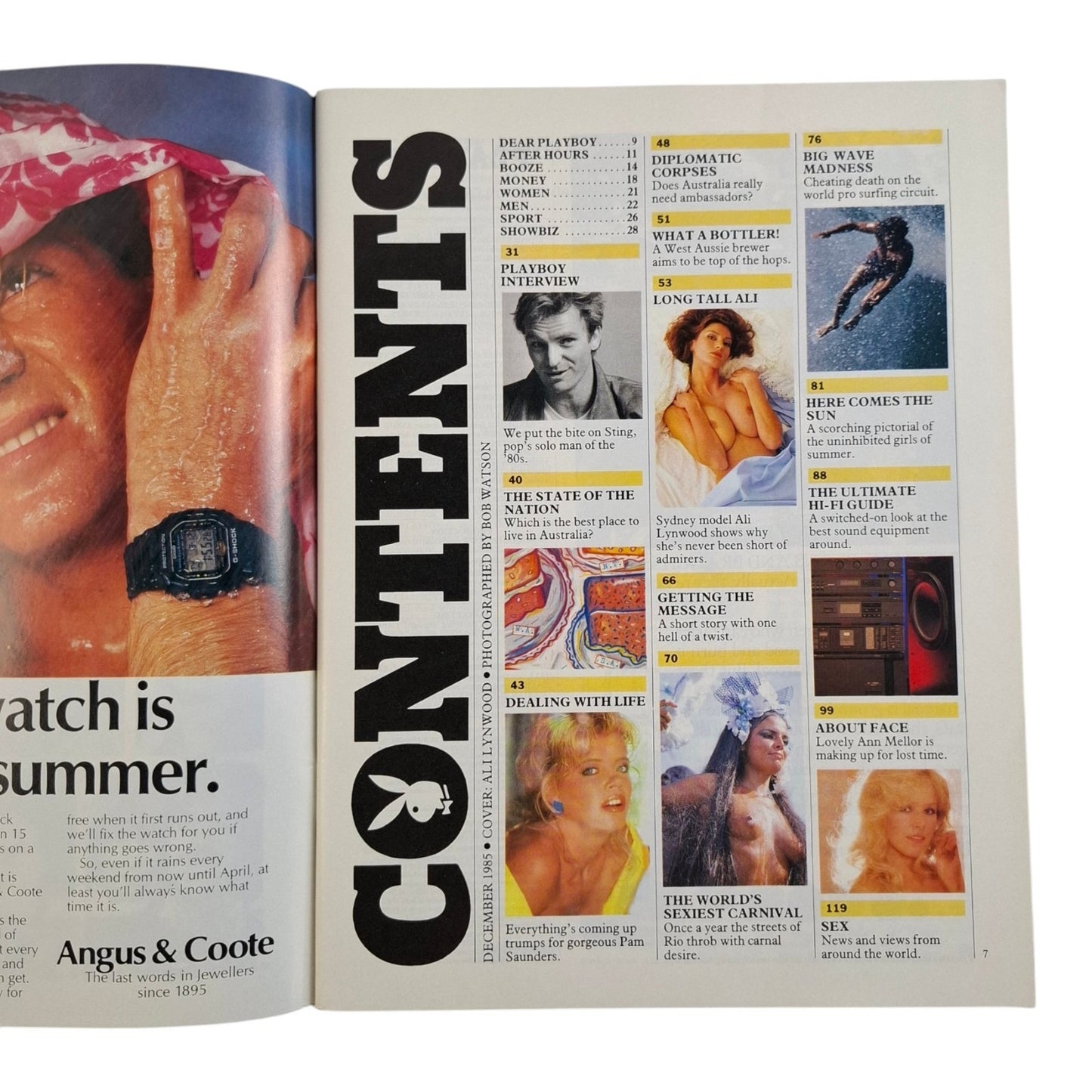 Australian Playboy Magazine December 1985 Ali Lynwood