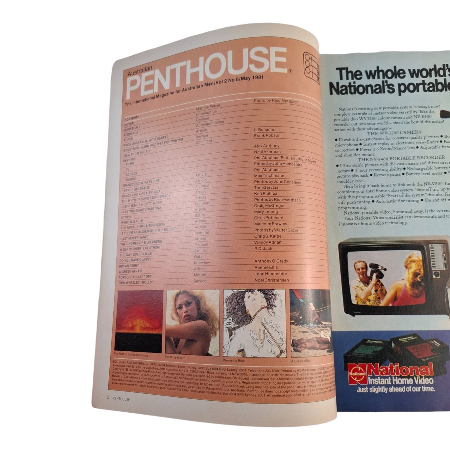 AUSTRALIAN PENTHOUSE Men's Magazine May 1981 Martina Patzal