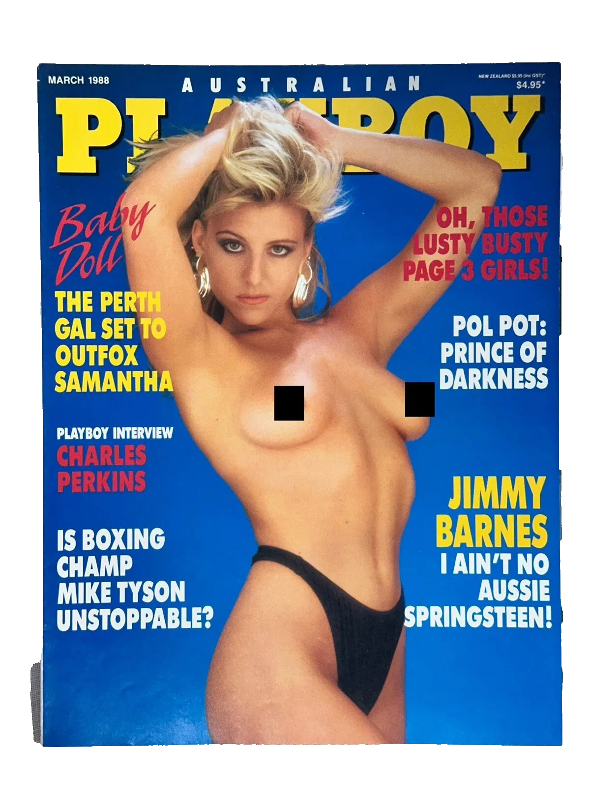 Australian Playboy Magazine February 1988 Baby Doll / Cristina Garavaglia RARE