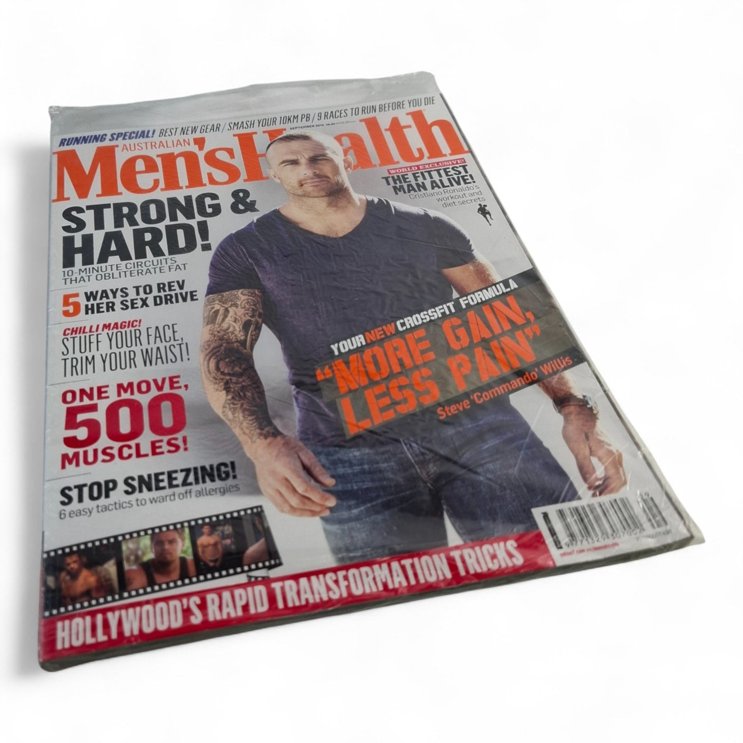Australian Men's Health magazine - September 2014 - Steve Commando Willis NEW