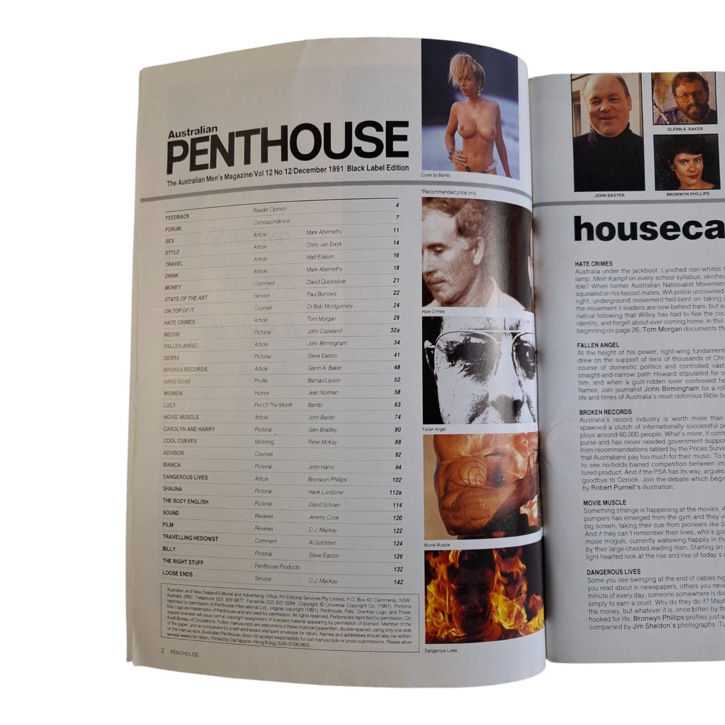AUSTRALIAN PENTHOUSE Magazine December 1991 Lucy Gresty
