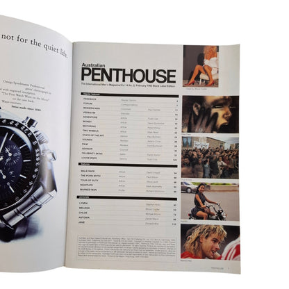 Australian Penthouse Magazine February 1993 Melissa Burrows / Tori