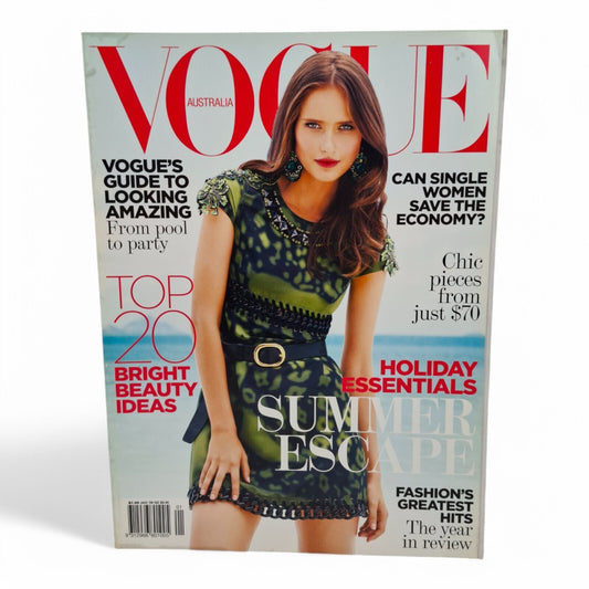 Vogue Australia Magazine January 2009 VALERIJA EROKHINA Cover FASHION DESIGN